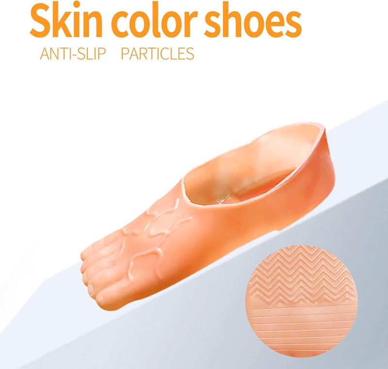 HELVAK White Elephant Gifts For Aduls Christmas Gag Gifts Funny Slippers Feet slippers Jumbo Funny Bare Feet Hobbit Feet Costume Accessories Gag Gifts for Kids and Adult - Image 4
